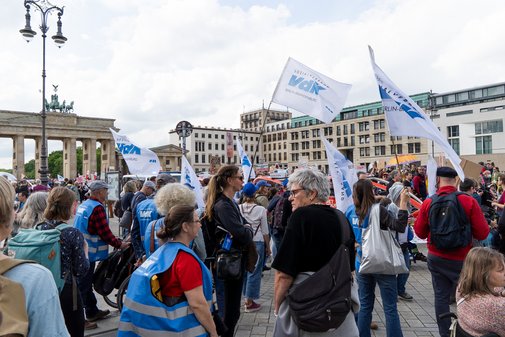 VdK-Teilnehmende auf der Demo