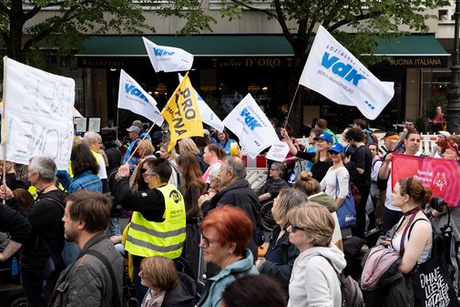 Teilnehmende auf der Demo