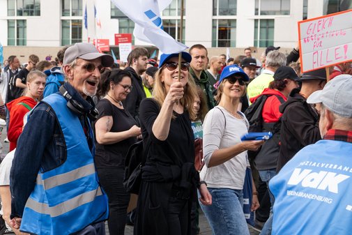 VdK-Teilnehmende auf der Demo