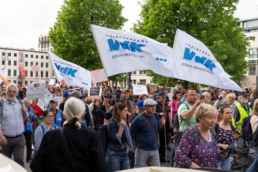 VdK-Teilnehmende auf der Demo