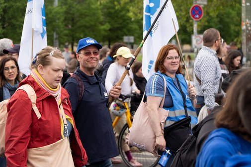 VdK-Teilnehmende auf der Demo