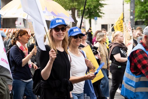 VdK-Teilnehmende auf der Demo