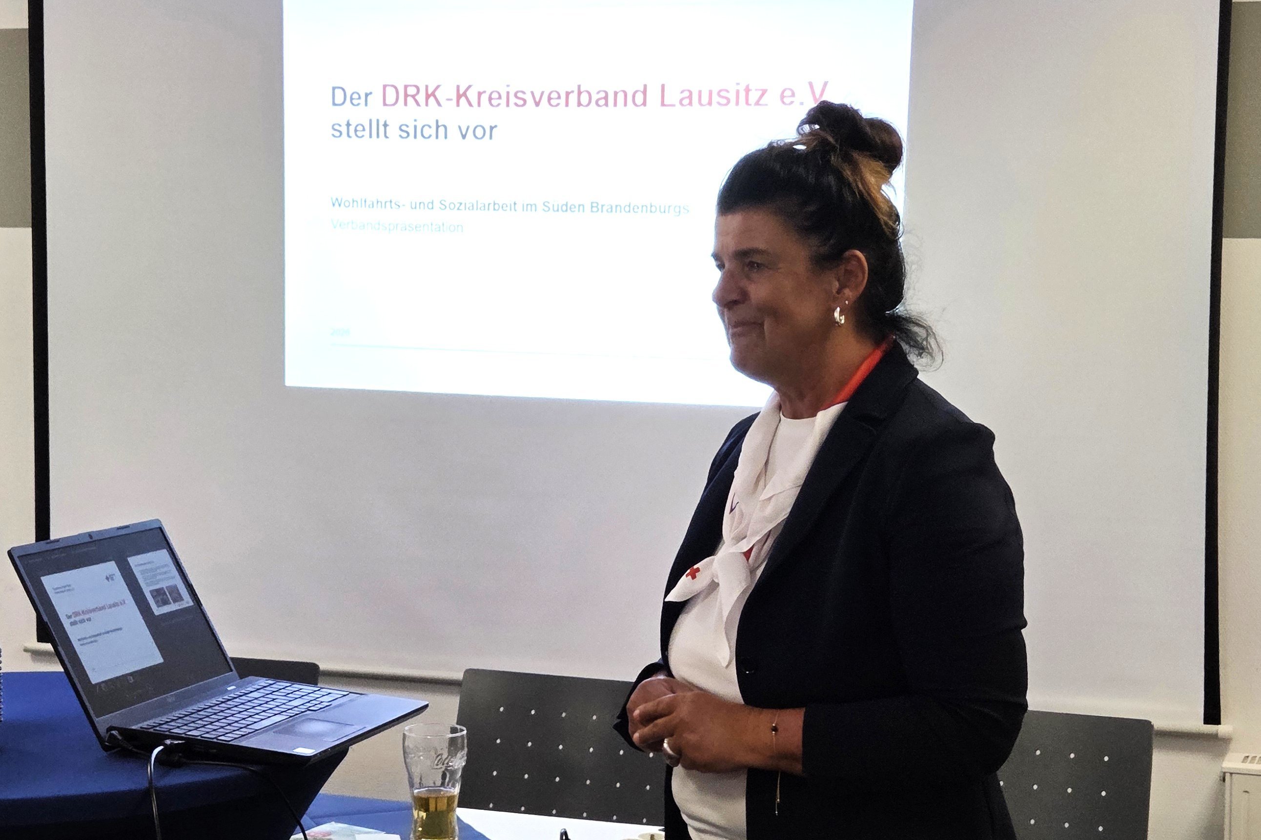 Referentin Annett Heyn bei ihrem Vortrag.