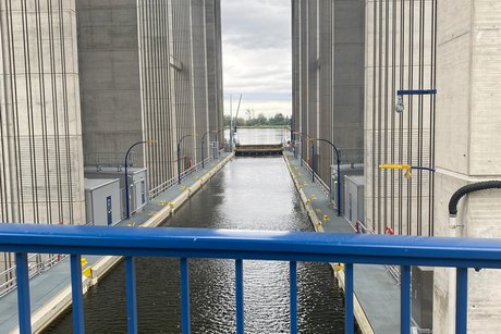 Neues Schiffhebewerk in Niederfinow .